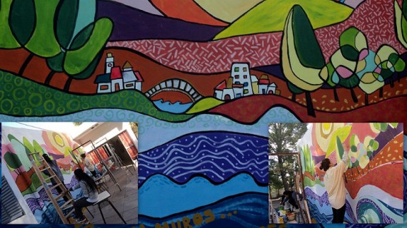 La Escuela Especial Nº 8 Aostri también participa del Proyecto 'Murales que viven'.