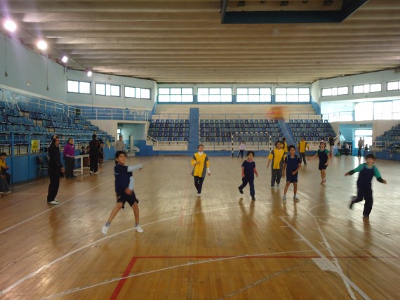 El mini-handball fue la disciplina que se disputó.