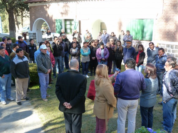 El acto se llevó a cabo este jueves al mediodía en el municipio de la localidad de El Trapiche.