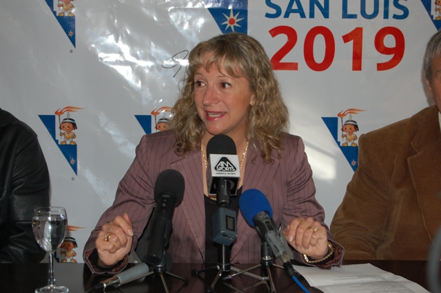 María Celia Sánchez, ministra de Deportes de la Provincia.