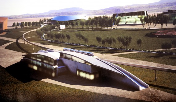 La Presidenta respaldó la postulación de San Luis. La imagen muestra la futura Villa Olímpica que se construirá en La Punta.