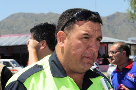 Claudio Latini, jefe de la Policía de Tránsito.