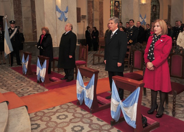 El gobernador, Claudio Poggi, encabezó esta mañana la ceremonia religiosa