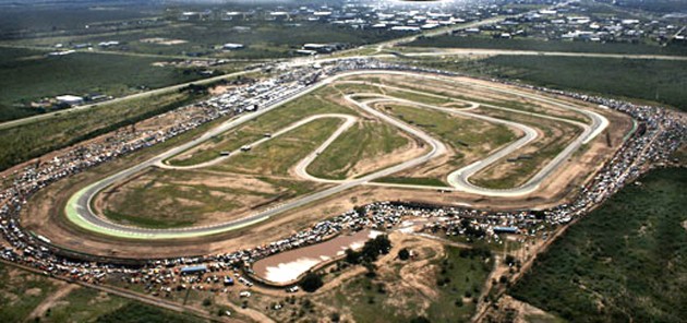 Vista aérea del Autódromo de San Luis Rosendo Hernández.