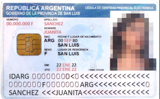 Esta licencia se emite al dorso de la Cédula de Identidad Provincial Electrónica (CIPE)