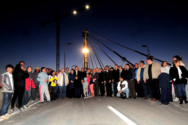 Luego de la inauguración las autoridades visitaron el Puente La Pedrera que ya está habilitado