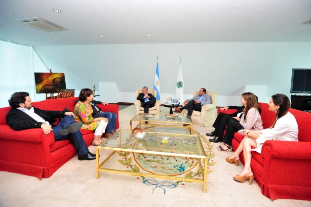 El gobernador Poggi se reunió con miembreos de la Fundación Al Gore, de la Fundación FISAL y con el Lic. Juan Verde, expositor de la 1º Cumbre para el Desarrollo Sustentable.