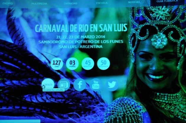 El sitio web contiene información sobre la próxima edición del carnaval
