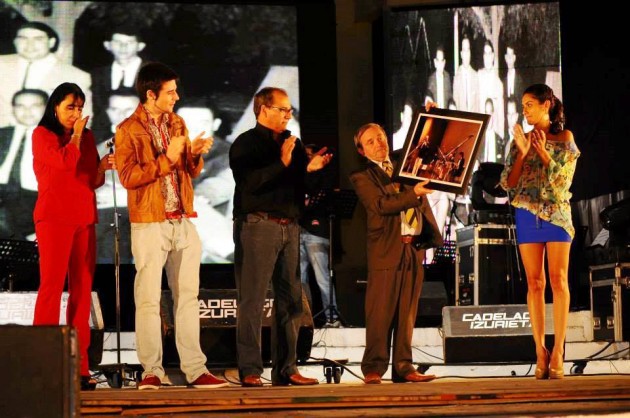 Juan Carlos Herrero, figura representativa del tango daractense, fue homenajeado