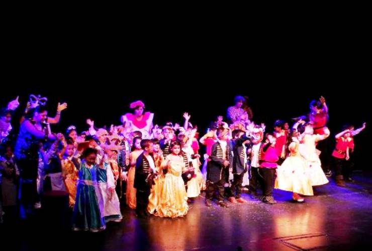 Realizaron un encuentro de teatro entre jardines de niños.