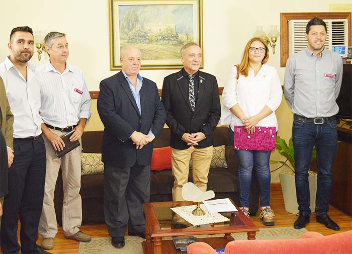 Autoridades de la UPrO y la Municipalidad de Villa Mercedes.