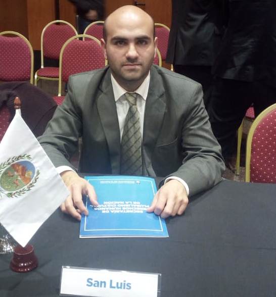 Facundo Sosa, integrante de la Comisión de Derechos Humanos provincial que representa a San Luis en el encuentro nacional.