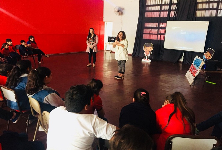 La presentación se realizó este lunes en la Escuela Nº 13”Antártida Argentina” de Zanjitas.