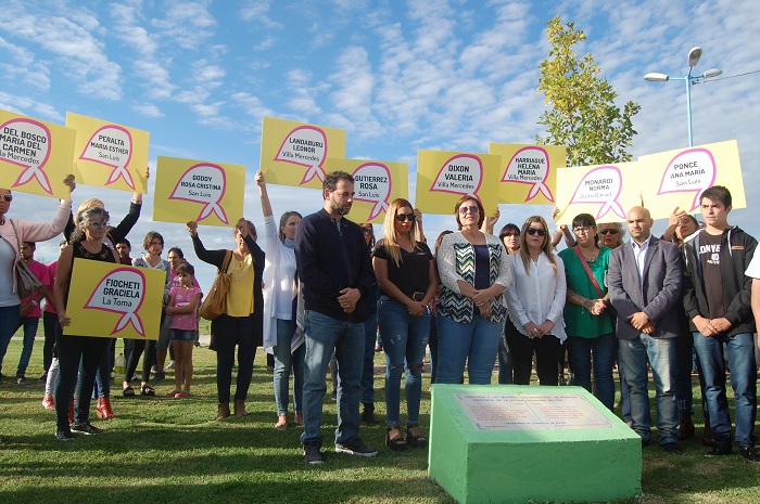 Villa Mercedes rindió homenaje a las sanluiseñas desaparecidas durante la dictadura