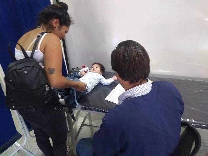 Control de niño sano en los hospitales de La Ribera y del barrio Eva Perón