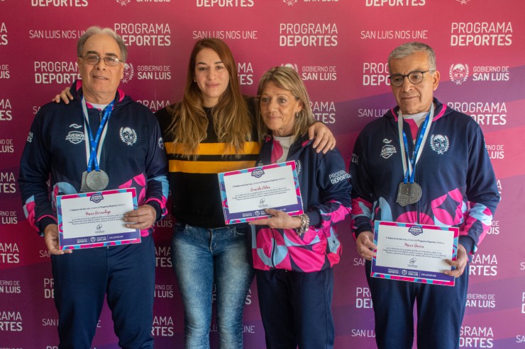 El Gobierno provincial reconoció a los medallistas de los Juegos Evita para adultos mayores