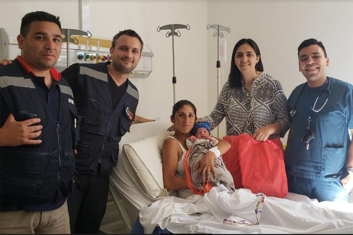 Un apuro con un final feliz: William nació en una ambulancia del SEMPRO