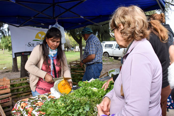 Este martes los productos y las verduras de “Sol Puntano” llegan a una populosa barriada