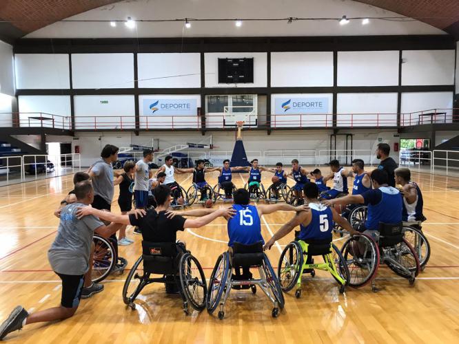 La selección argentina de básquet en silla de ruedas concentrará en el “Ave Fénix”