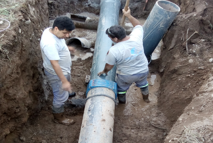 San Luis Agua realizó diversas tareas de mantenimiento y reparación en el interior de la provincia