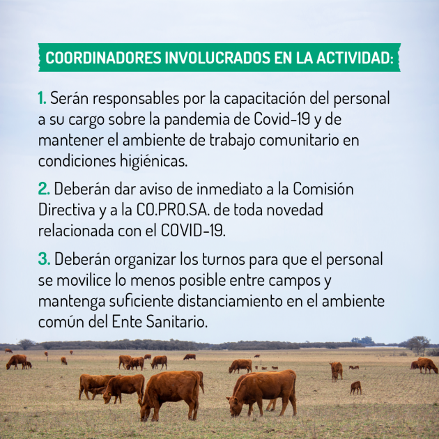 COPROSA reanudará la primera campaña de vacunación contra fiebre aftosa y brucelosis