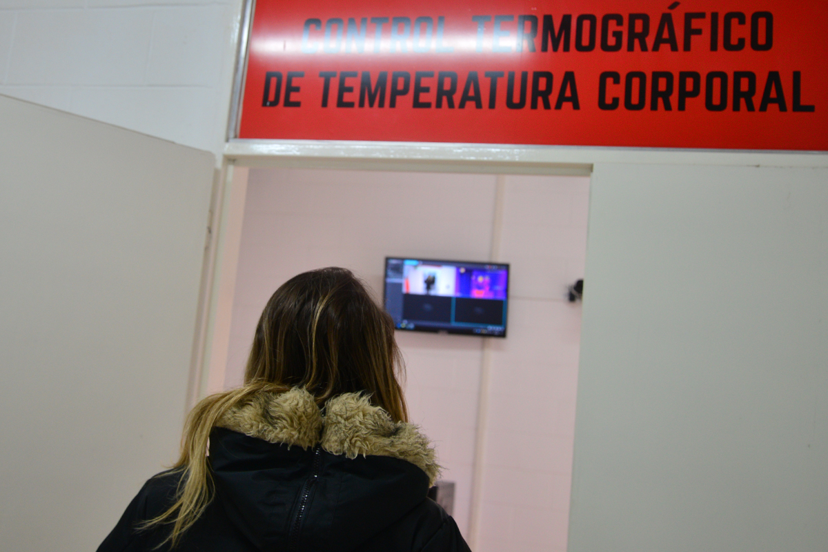 Para detectar fiebre: San Luis puso en funcionamiento cámaras termométricas en Desaguadero y Justo Daract