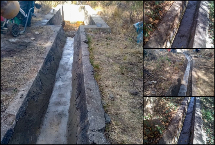 San Luis Agua realizó la limpieza de canales en Los Molles y Cortaderas