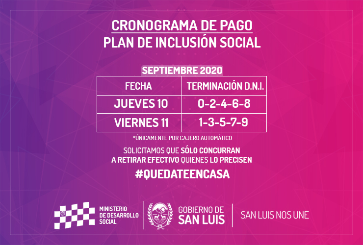 El Plan de Inclusión Social cobra el beneficio esta semana