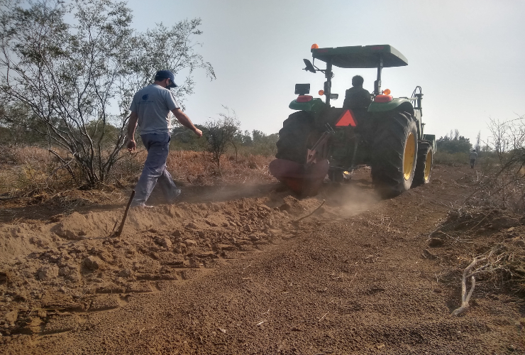 San Luis Agua realizó tareas de mantenimiento en el Canal 28 que abastece a la Escuela Técnica N° 6 “General San Martín” y a la Colonia Agrícola Sol Puntano