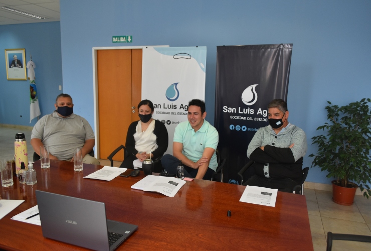 San Luis Agua trabaja en la puesta en valor de la estación de piscicultura de Río Grande