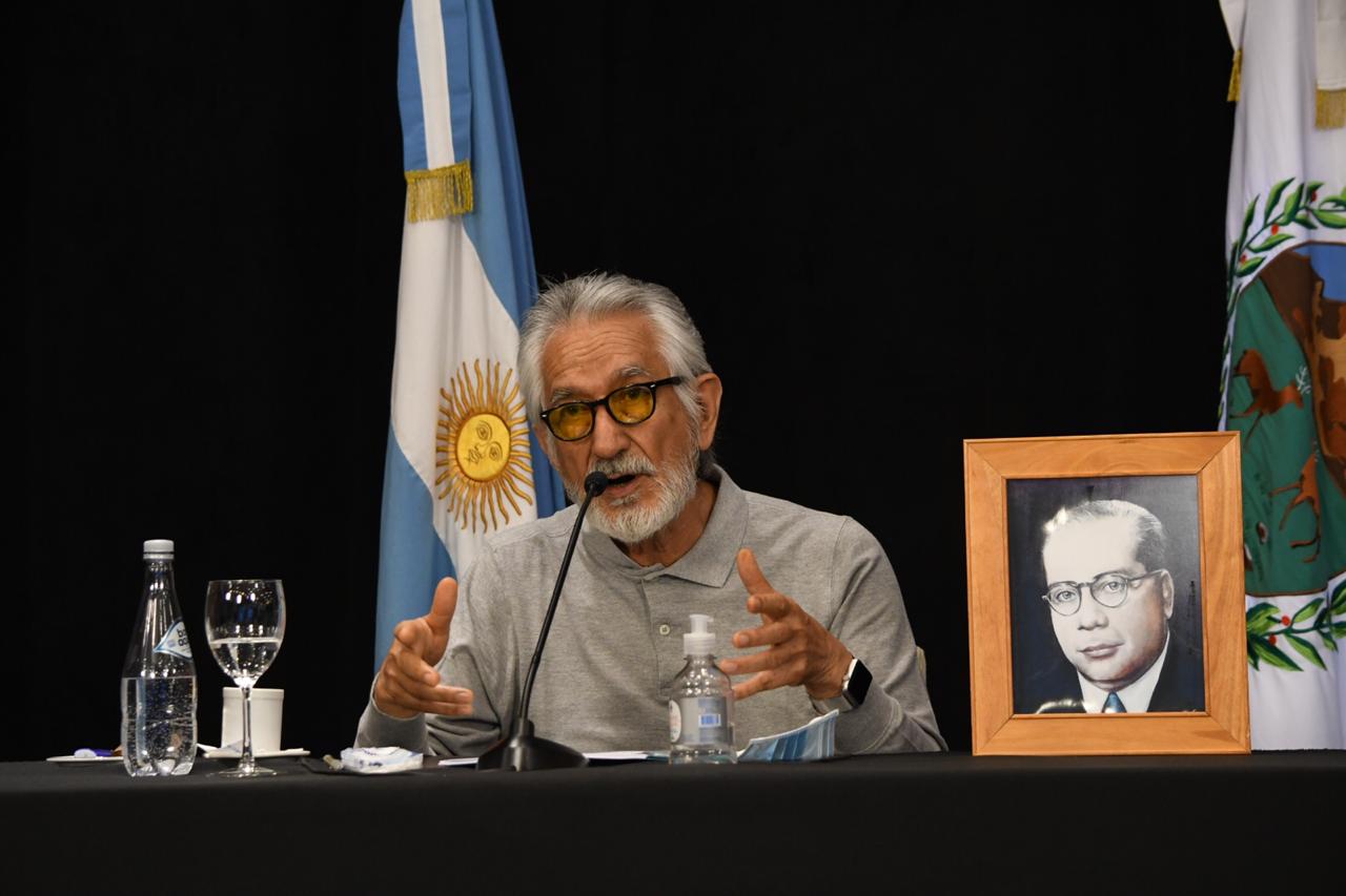 El gobernador en videoconferencia con Alberto Fernández