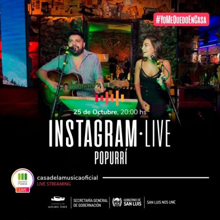 Popurrí estará en el Instagram Live de Casa de la Música