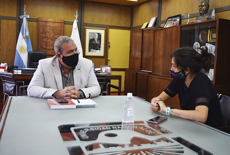 Spinuzza se reunió con el rector de la UNSL