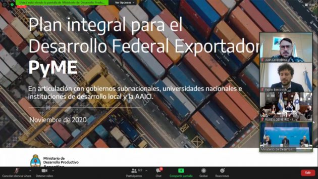 San Luis participó de la presentación del Plan Integral para el Desarrollo Federal Exportador PyME