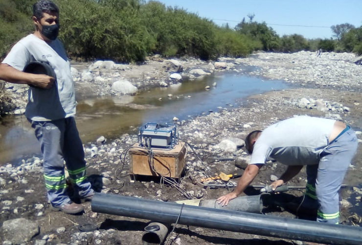San Luis Agua reparó dos sistemas de agua cruda que sufrieron inconvenientes por las crecidas