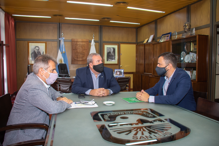 El ministro de Producción se reunió con el rector de la Universidad Nacional de San Luis