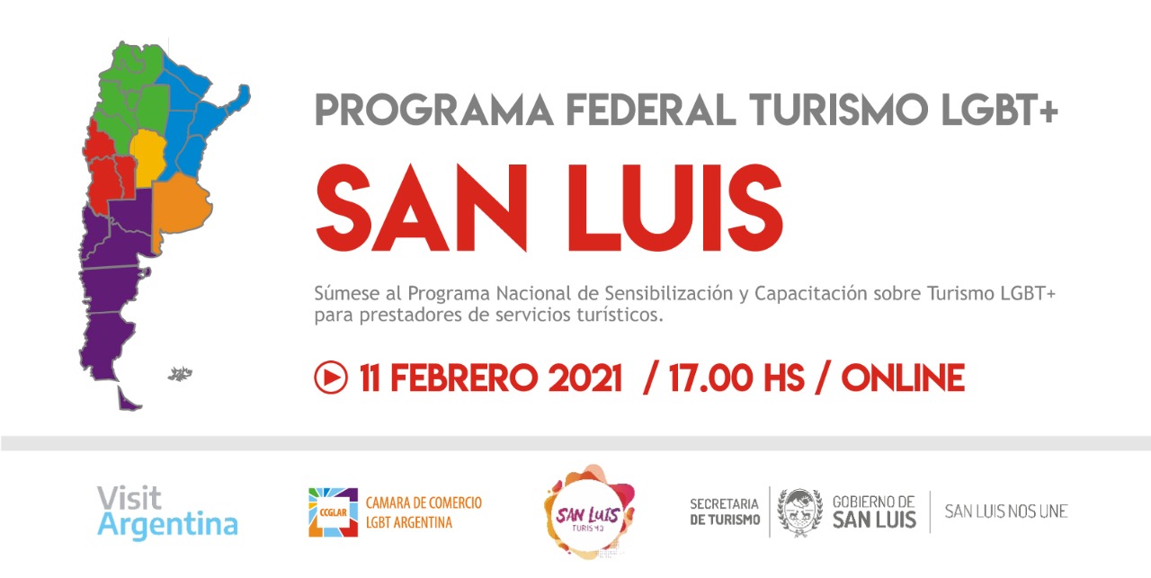 Invitan al taller virtual provincial del Programa Federal de Turismo LGBTQ+