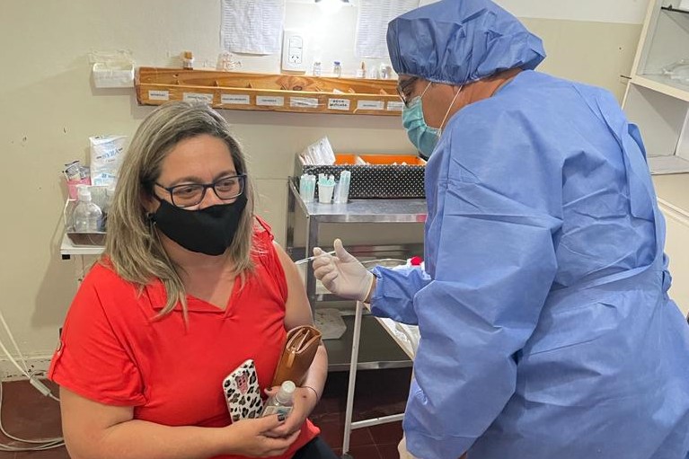 Vacunaron a personal de salud y grupos de riesgo en Fraga