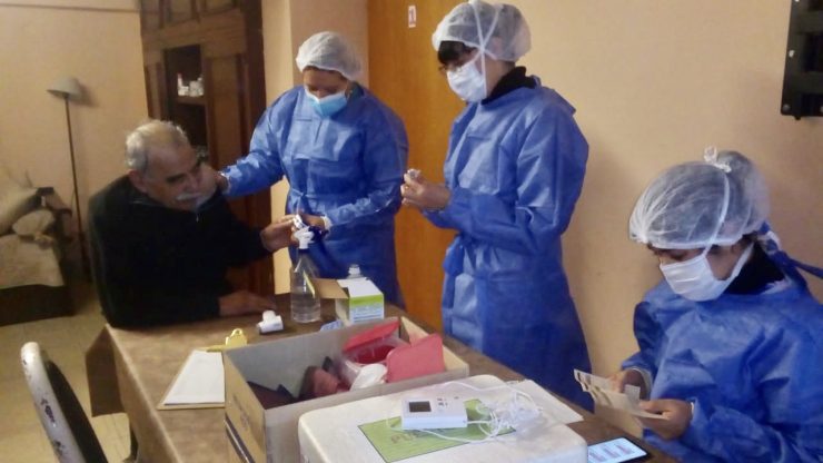 Residentes de once geriátricos de Villa Mercedes recibieron la segunda dosis de la vacuna contra el Coronavirus