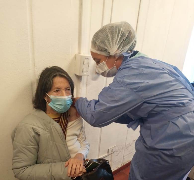 Realizaron más vacunaciones a domicilio en la ciudad de San Luis
