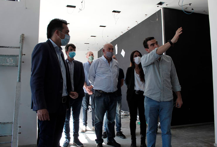 El ministro de Seguridad visitó las obras del nuevo Centro de Monitoreo en el Complejo Molino Fénix