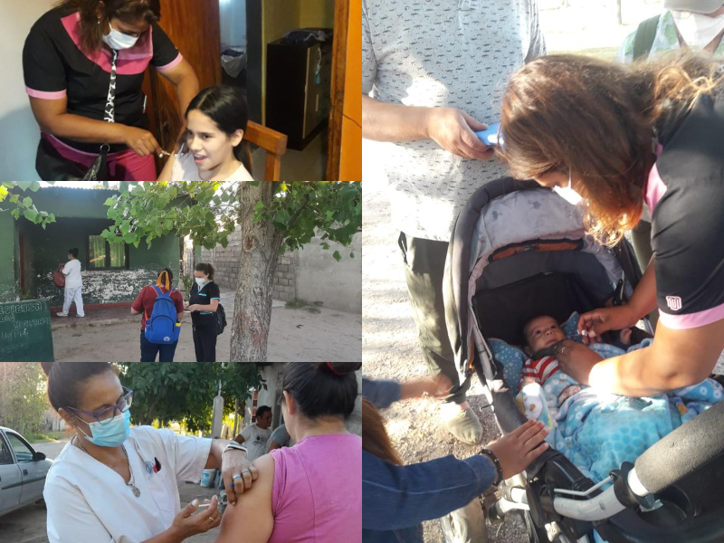 El equipo de Salud realizó un intenso operativo de vacunación y de estudios en Tilisarao