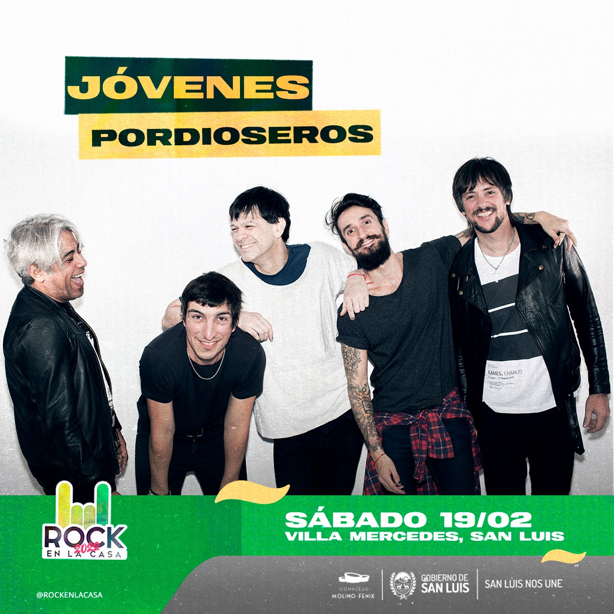 Molino Fénix anunció a Jóvenes Pordioseros y Ella es tan Cargosa para el festival “Rock en la Casa”