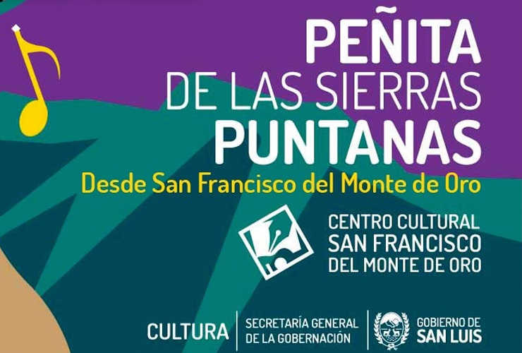 Este sábado llega el Ciclo “Peñitas de las Sierras Puntanas” a San Francisco