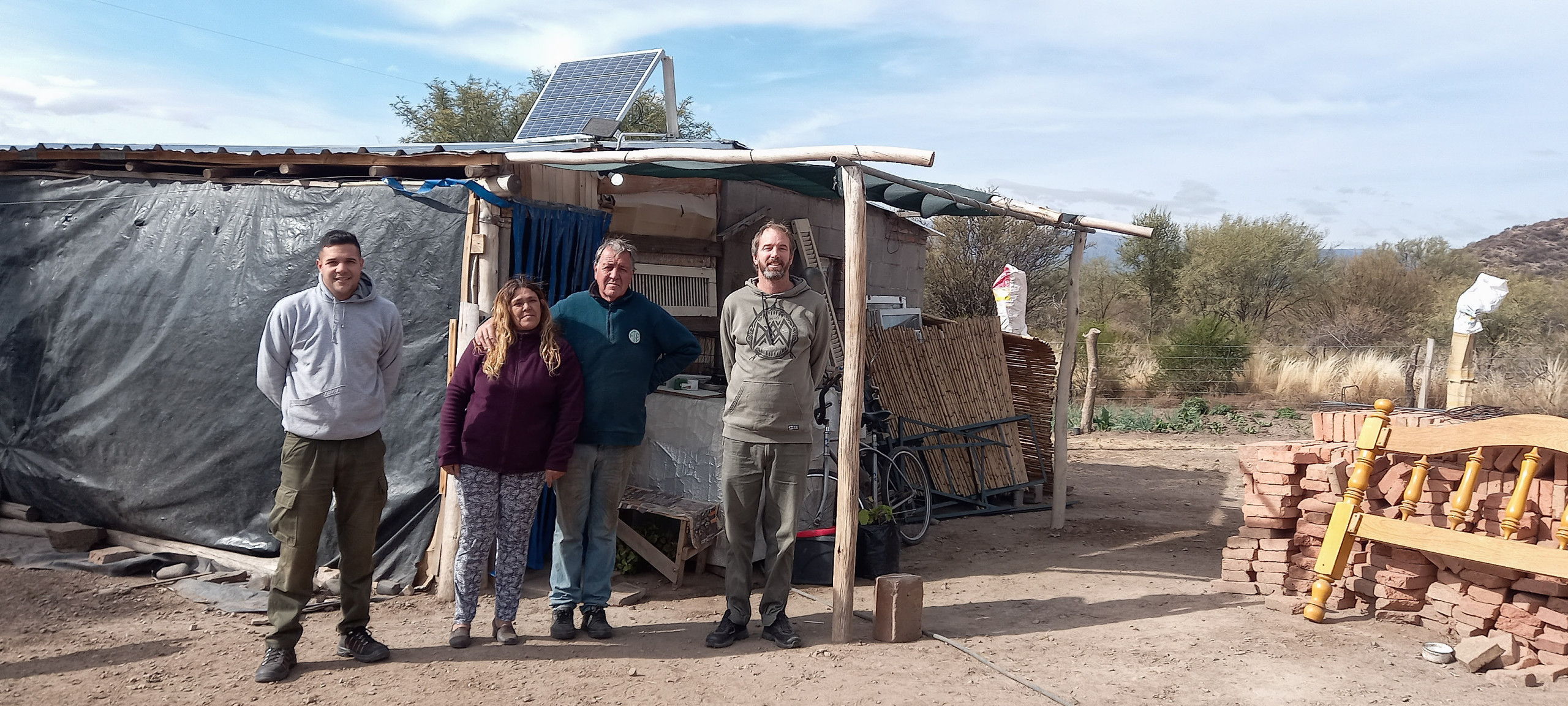 “Mi Energía Rural”: tres nuevas familias ya cuentan con sus equipos fotovoltaicos