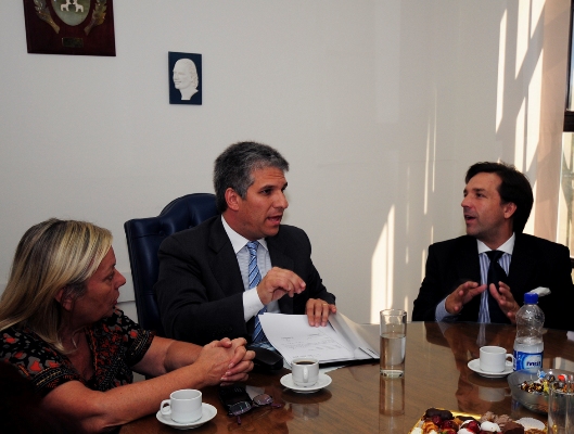 El gobernador de la Provincia, CPN Claudio Poggi en la presentación del proyecto para la creación del Ministerio de La Vivienda