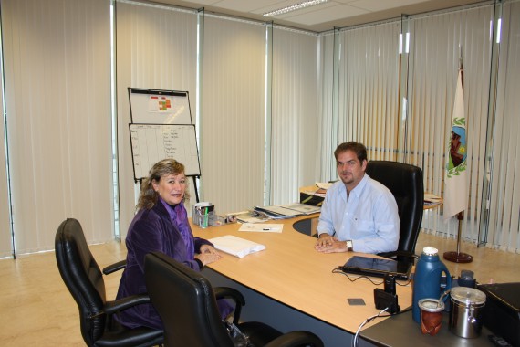 El ministro del Campo, Felipe Tomasevich, junto a la Directora del INTI San Luis