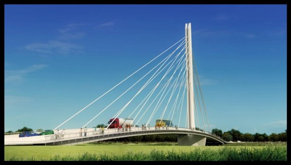El nuevo puente unirá la reserva natural la Pedrera del complejo La Ribera, con el margen sudoeste de la ciudad.