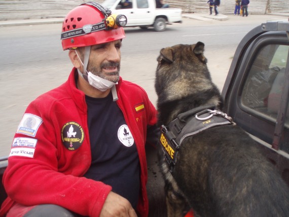 Pedro Frutos Molina, participará del '1º Curso de Búsqueda y Rescate Canino'.