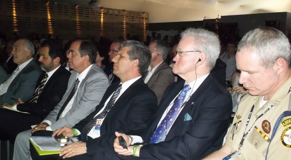 El gobernador de la Provincia, CPN. Claudio Poggi, en la Cumbre Río + 20.